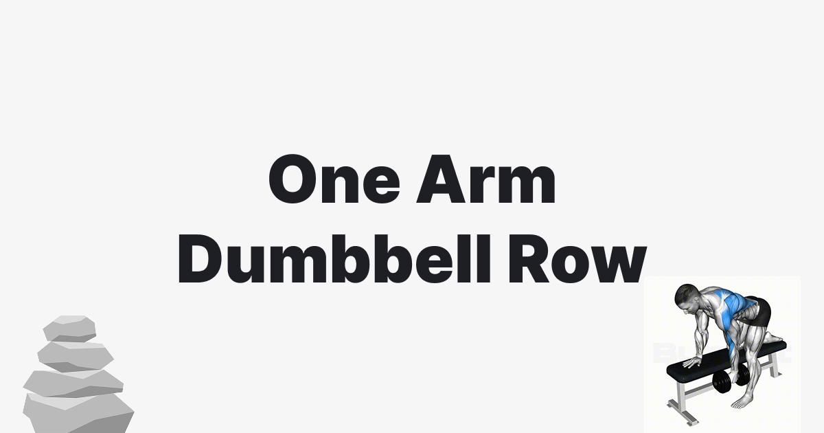 thumbnail for 원암 덤벨 로우(One Arm Dumbbell Row)