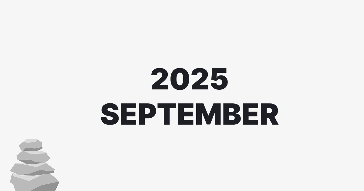 thumbnail for 2025년 9월 회고